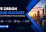 create eye catching web banners, social media ads and headers